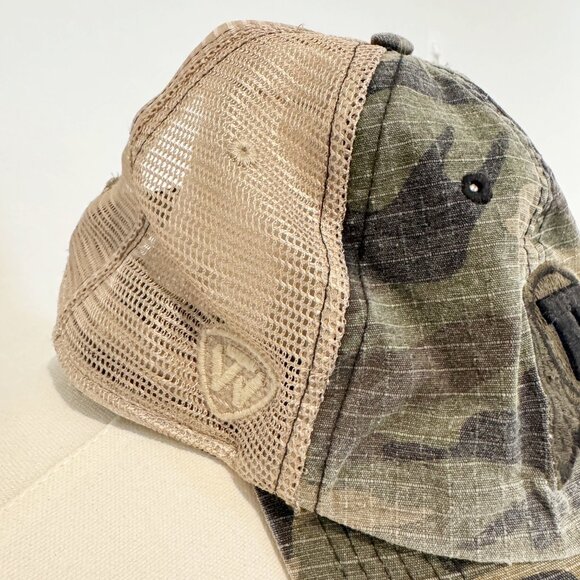 Utah Utes Camo Mesh Back Athletic Football Hat Sports Cap Outdoor Green One Size - Picture 4 of 7